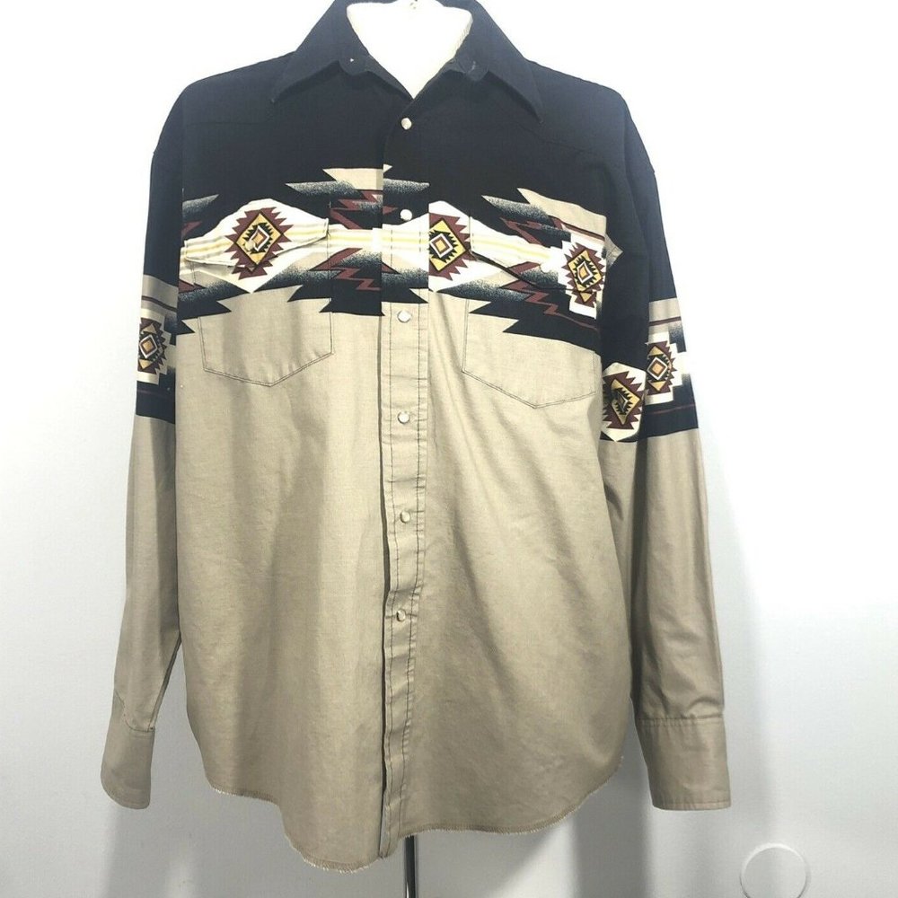 >>SOLD<< Wrangler Western Shirt White Pearl Snap